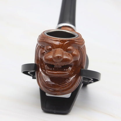 Creative lion head resin pipe