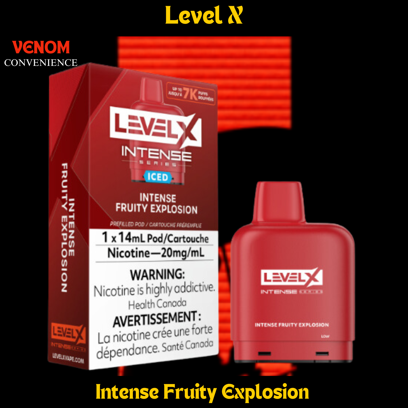 Flavour Beast Level X INTENSE Pods 7K  (READ DESCRIPTION)